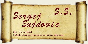 Sergej Šujdović vizit kartica
